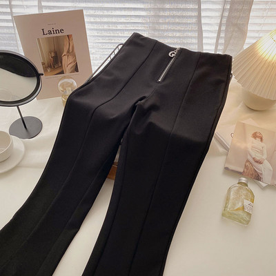 Pantaloni de dama la moda cu fermoar