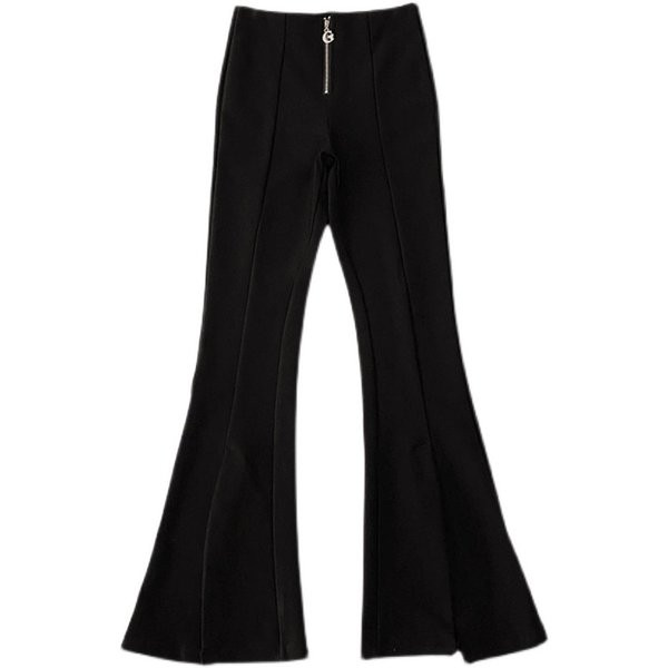 Pantaloni de dama la moda cu fermoar