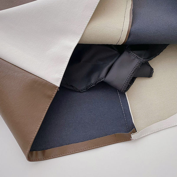 Fusta din piele model nou cu talie inalta in doua culori