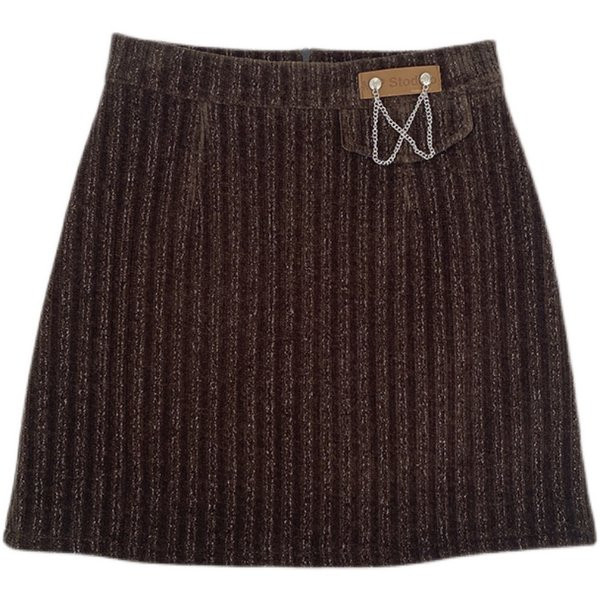 Fusta scurta de dama cu talie inalta - stil retro