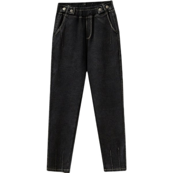 Blugi de dama lati cu talie elastica