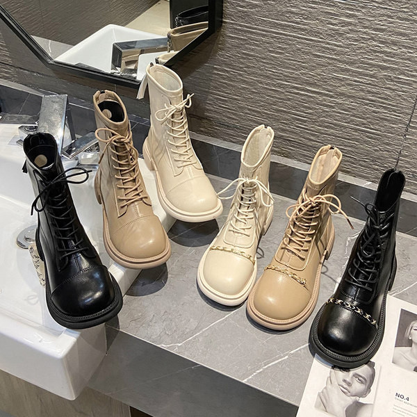 Cizme de dama din imitatie de piele doua modele cu sireturi si fermoar