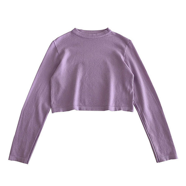 Bluza scurta de dama-model uni