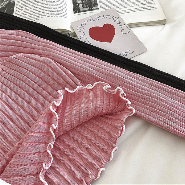 Bluză casual din catifea cu mâneci lungi