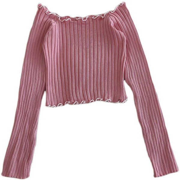 Bluză casual din catifea cu mâneci lungi