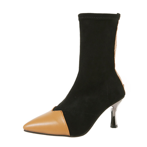 Cizme dama model ascutit cu toc 7 cm