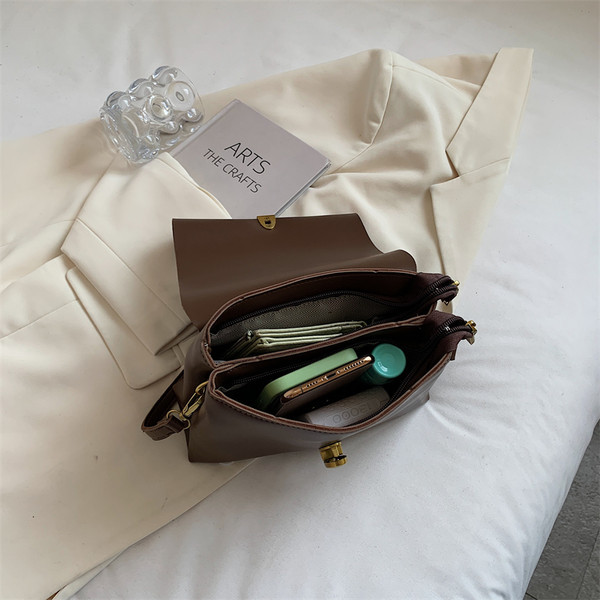 Geanta de dama din piele ecologica pura model cu maner lung