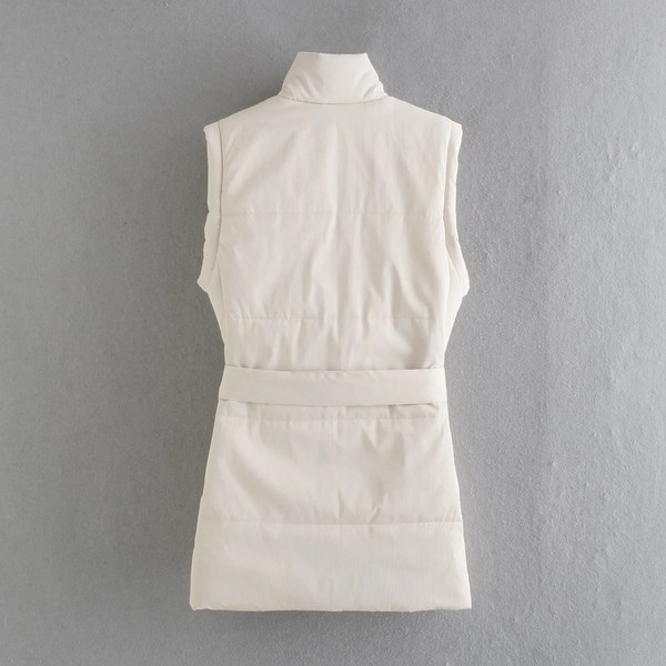 Vesta de toamna-iarna model nou cu centura