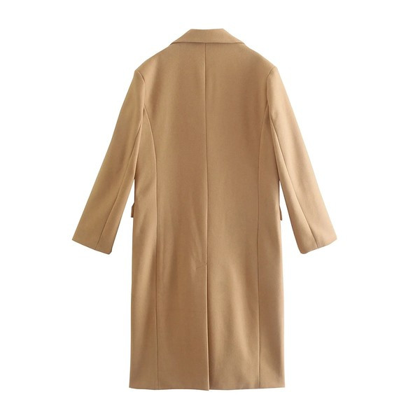 Palton lung cu închidere pe două rânduri