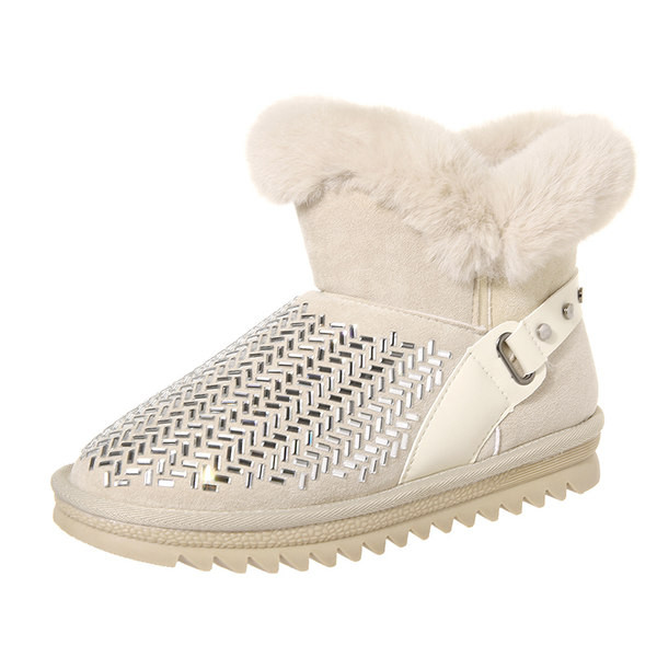 Ghete de dama moderne cu pietre si puf