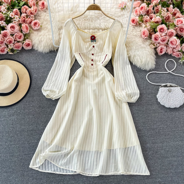 Rochie casual dama model nou cu maneci lungi