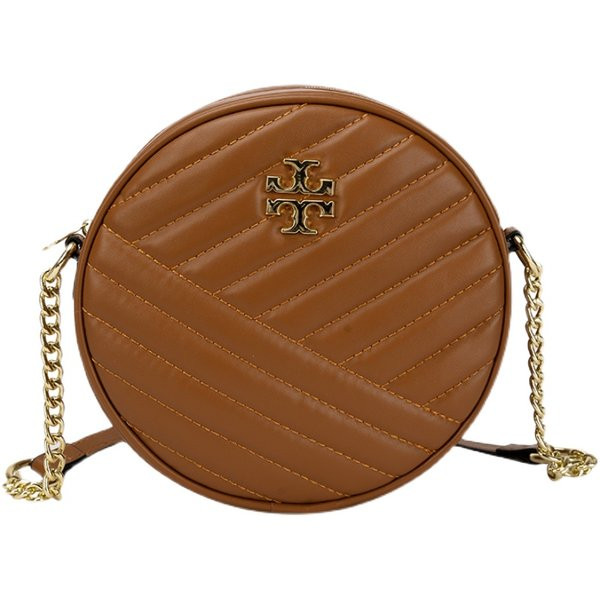 Geanta rotunda moderna cu element metalic si fermoar pentru femei