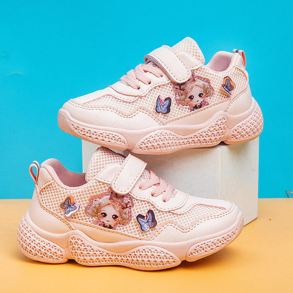 Adidasi copii moderni cu aplicatie pentru fete