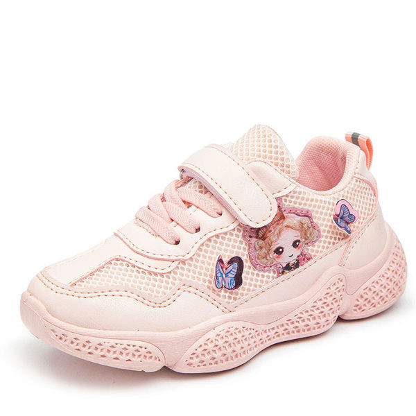 Adidasi copii moderni cu aplicatie pentru fete