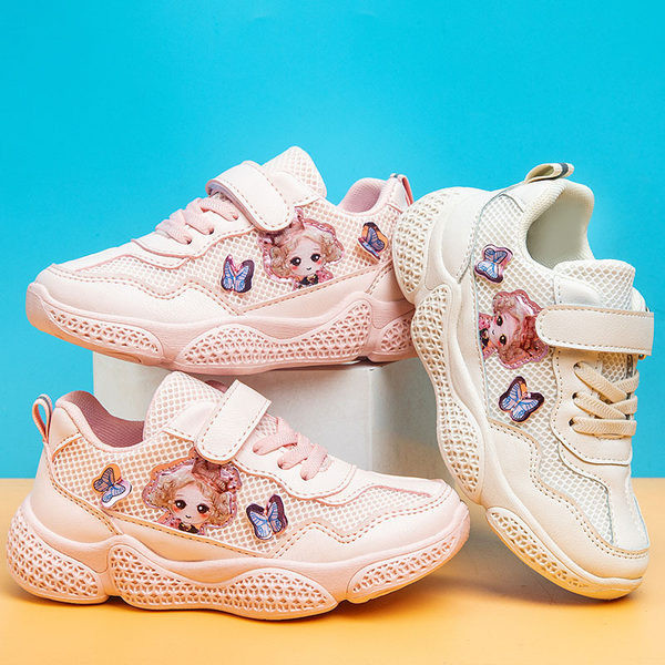 Adidasi copii moderni cu aplicatie pentru fete