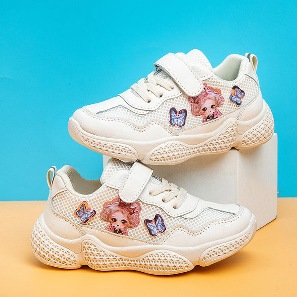 Adidasi copii moderni cu aplicatie pentru fete