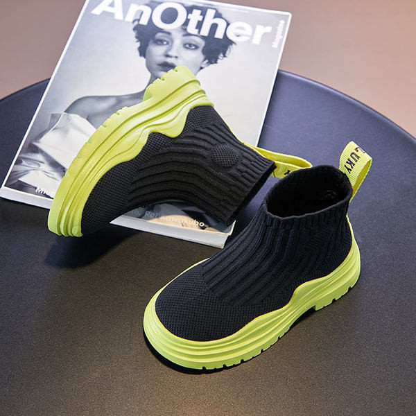 Adidași pentru copii eleganti pentru fete cu talpă plată fără închidere