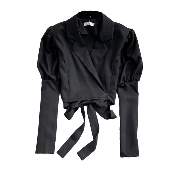 Cămașă de damă cu panglică și decolteu spitz