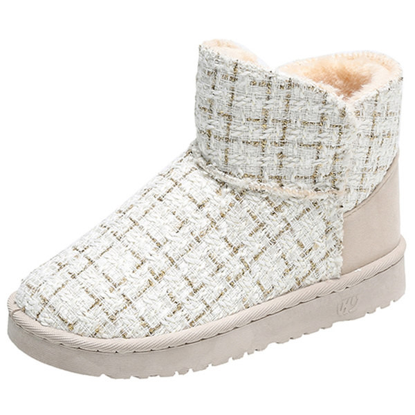 Cizme casual de dama cu captuseala calda si talpa plata