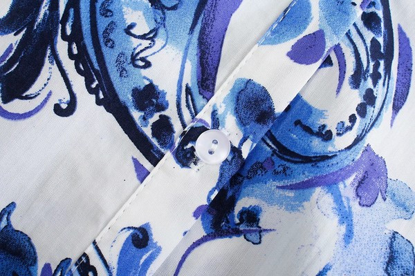 Cămașă lată de toamnă cu model colorat