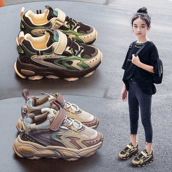 Adidasi sport respirabili pentru fete cu velcro si cravate