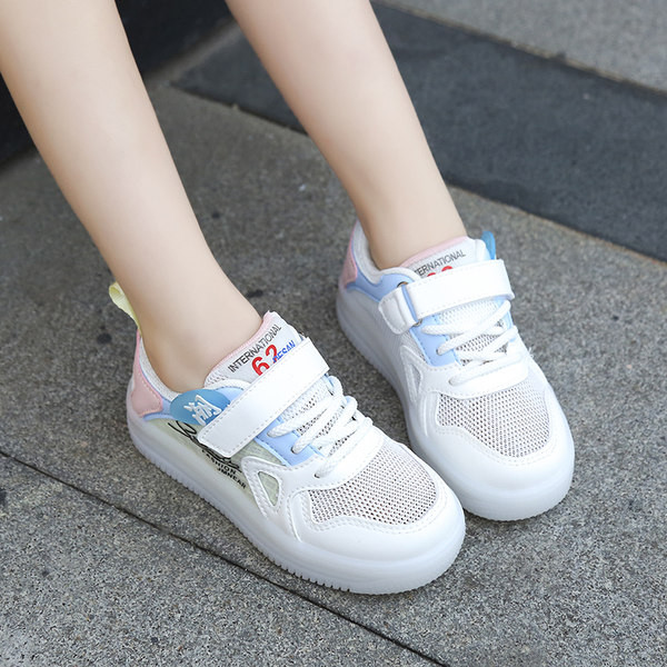 Adidași casual pentru copii cu autocolante și talpă plată