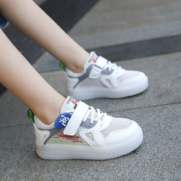 Adidași casual pentru copii cu autocolante și talpă plată