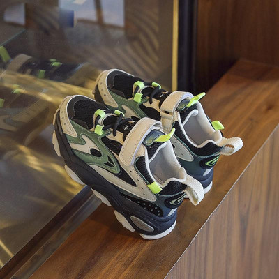 Adidași pentru copii de primăvară-toamnă cu închidere cu velcro și șireturi