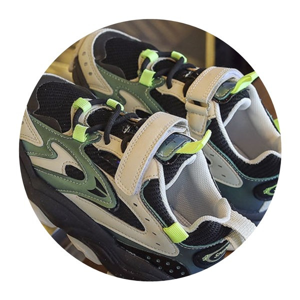 Adidași pentru copii de primăvară-toamnă cu închidere cu velcro și șireturi