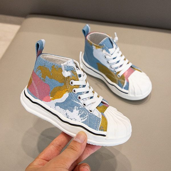 Tenisi textile de toamna cu model colorat - model unisex