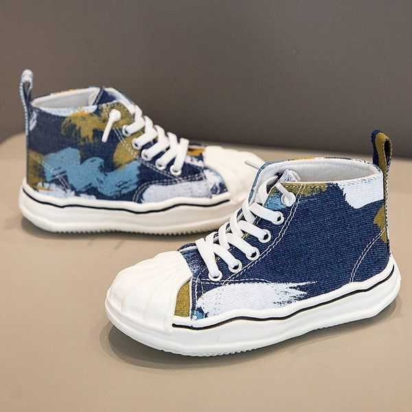 Tenisi textile de toamna cu model colorat - model unisex