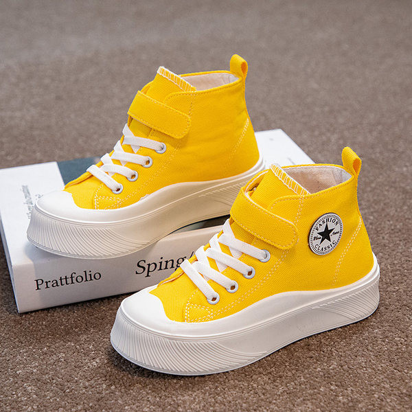 Adidași din material textil cu talpă de cauciuc pentru fete și băieți