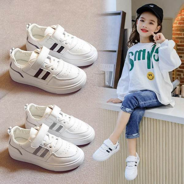 Adidași sport pentru băieți și fete cu velcro și talpă plată