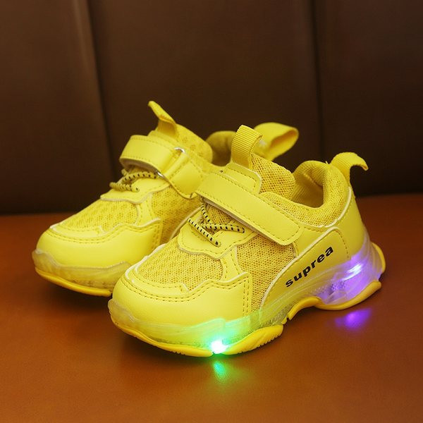 Adidași pentru copii luminoși cu autocolante