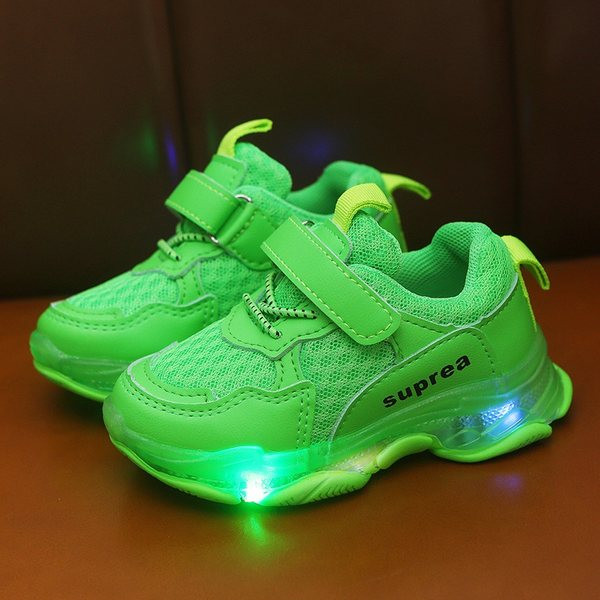 Adidași pentru copii luminoși cu autocolante