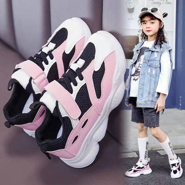 Adidași sport casual pentru fete cu talpă aspră și velcro