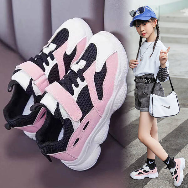 Adidași sport casual pentru fete cu talpă aspră și velcro