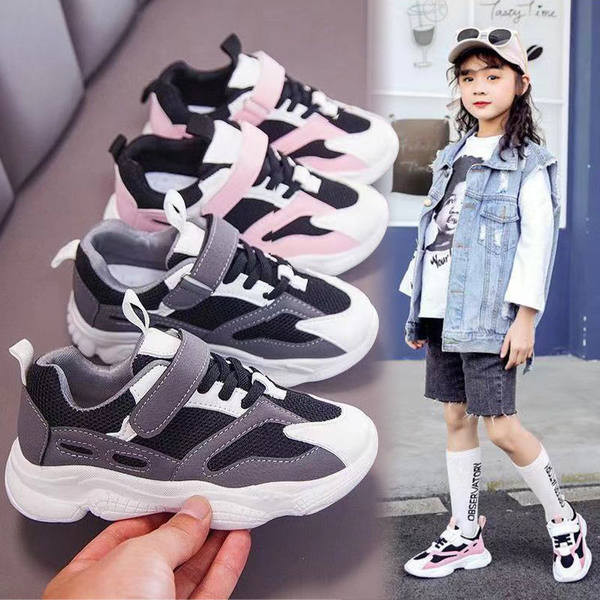 Adidași sport casual pentru fete cu talpă aspră și velcro