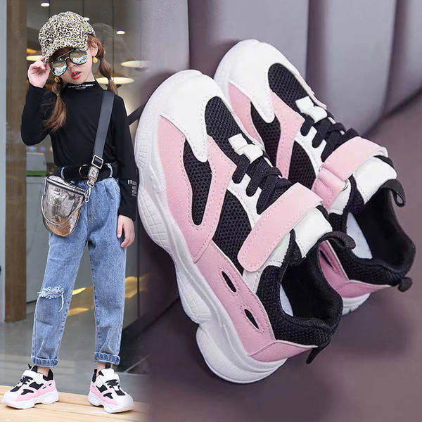 Adidași sport casual pentru fete cu talpă aspră și velcro