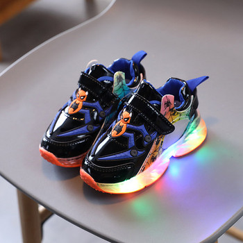 Φωτεινά παιδικά αθλητικά παπούτσια για αγόρια