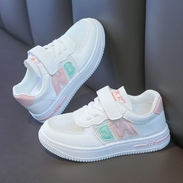 Model nou de adidasi copii cu autocolante de culoare alba