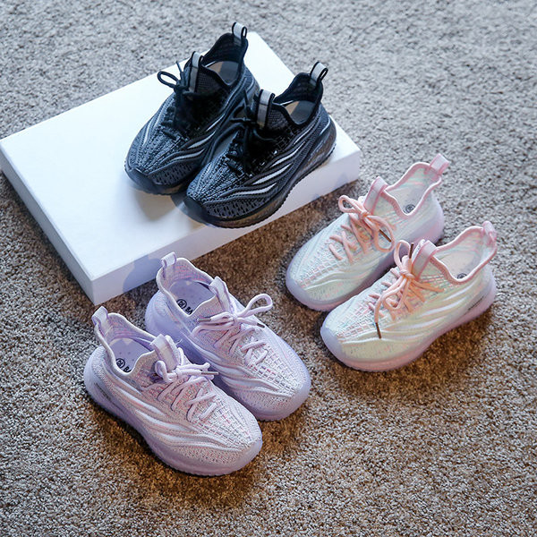 Tenisi copii din material textil cu sireturi