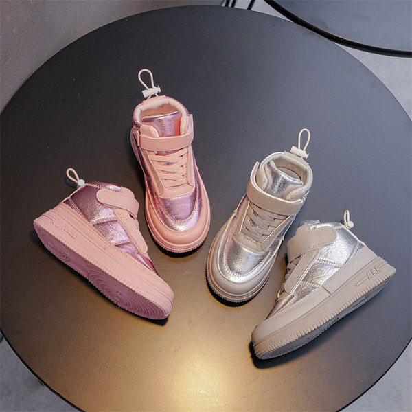 Tenisi textile pentru copii cu autocolante pentru fete