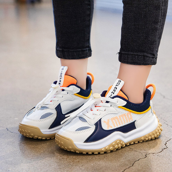 Adidași zilnic pentru copii cu plasă și inscripție