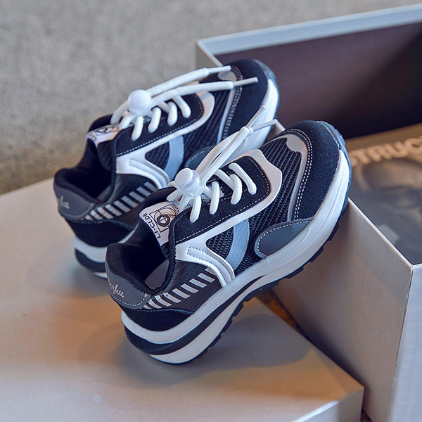 Tenisi copii din plasă cu șireturi pentru băieți