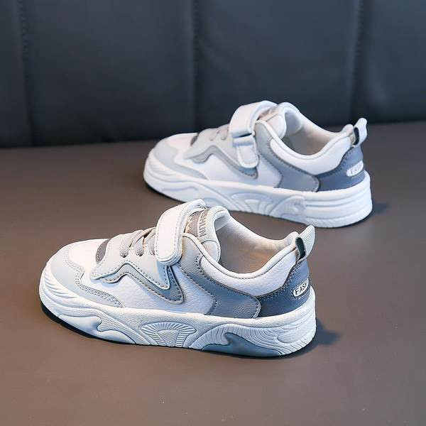 Adidași pentru copii pentru băieți cu inscripție cu talpă plată și velcro