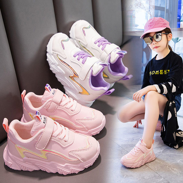 Adidasi moderni pentru fete cu talpa aspra - din piele ecologica