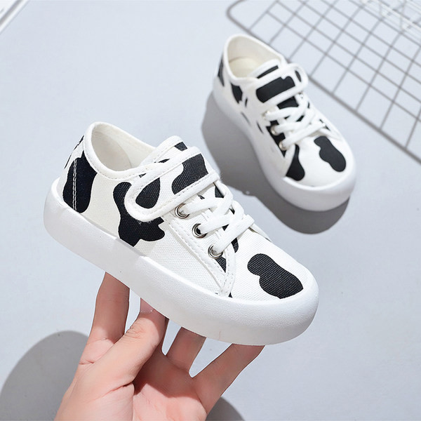 Tenisi copii din material textil cu animal print