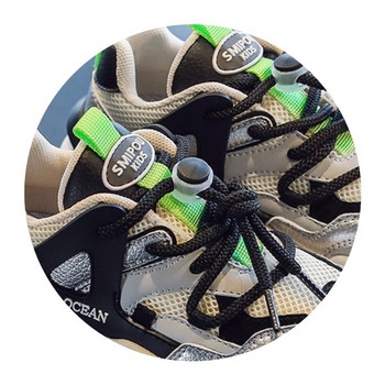 Αναπνεύσιμα αθλητικά πάνινα παπούτσια για αγόρια με κορδόνια και επιγραφή