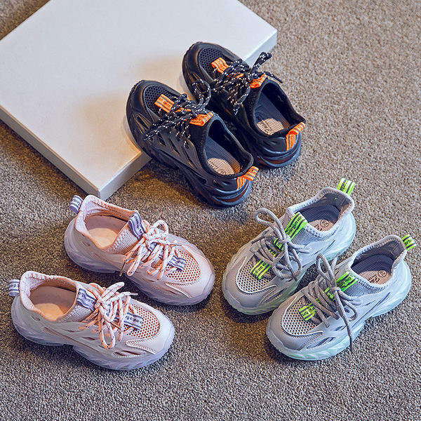 Adidasi copii respirabili cu sireturi pentru fete si baieti